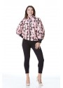 ÇİÇEK DESENLİ FERMUARLI SWEAT